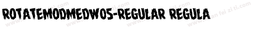 RotateModMedW05-Regular Regular字体转换